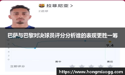 巴萨与巴黎对决球员评分分析谁的表现更胜一筹